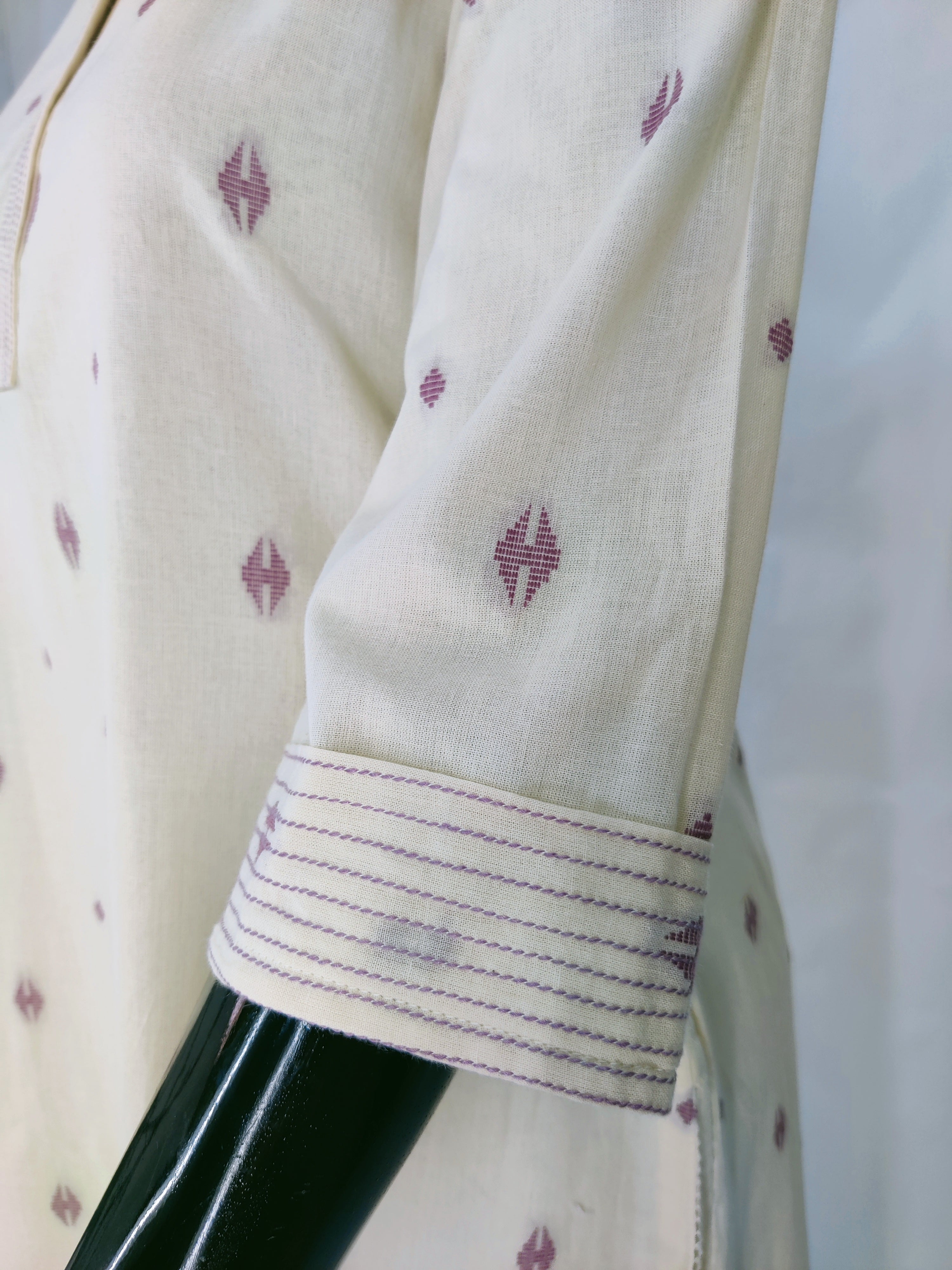 Cotton Self Design Straight Kurta