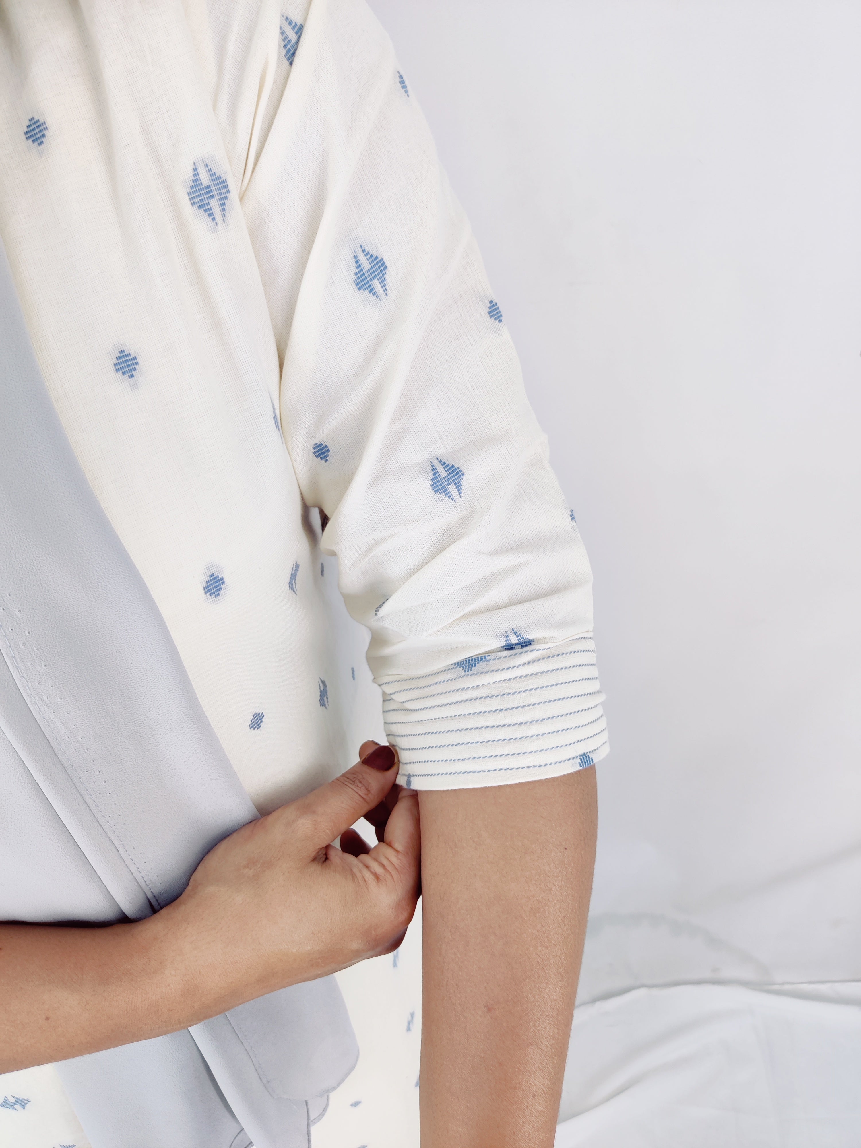 Cotton Self Design Straight Kurta