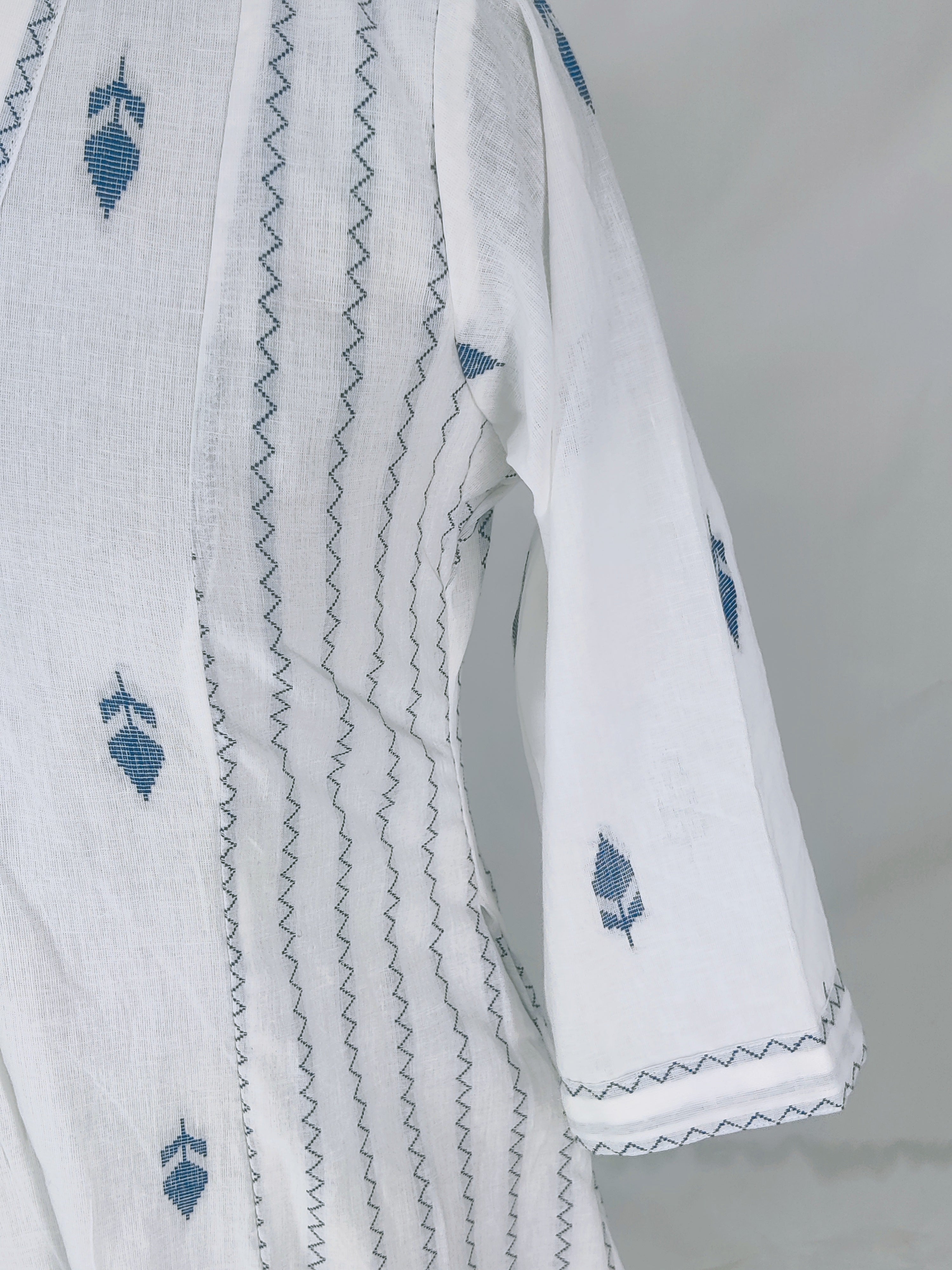 Cotton Self Design A-Line Kurta