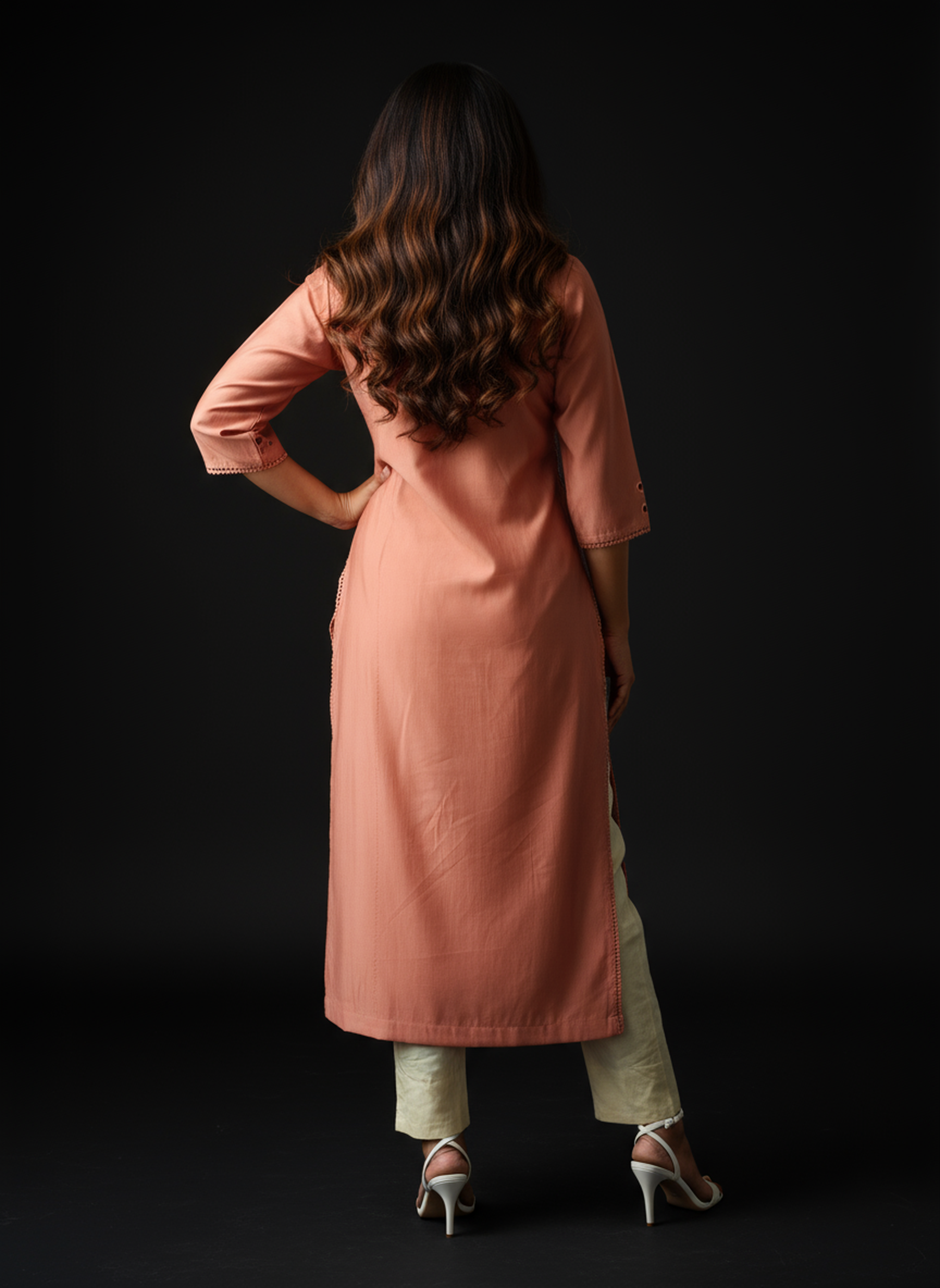 Viscose Silk Solid Kurta