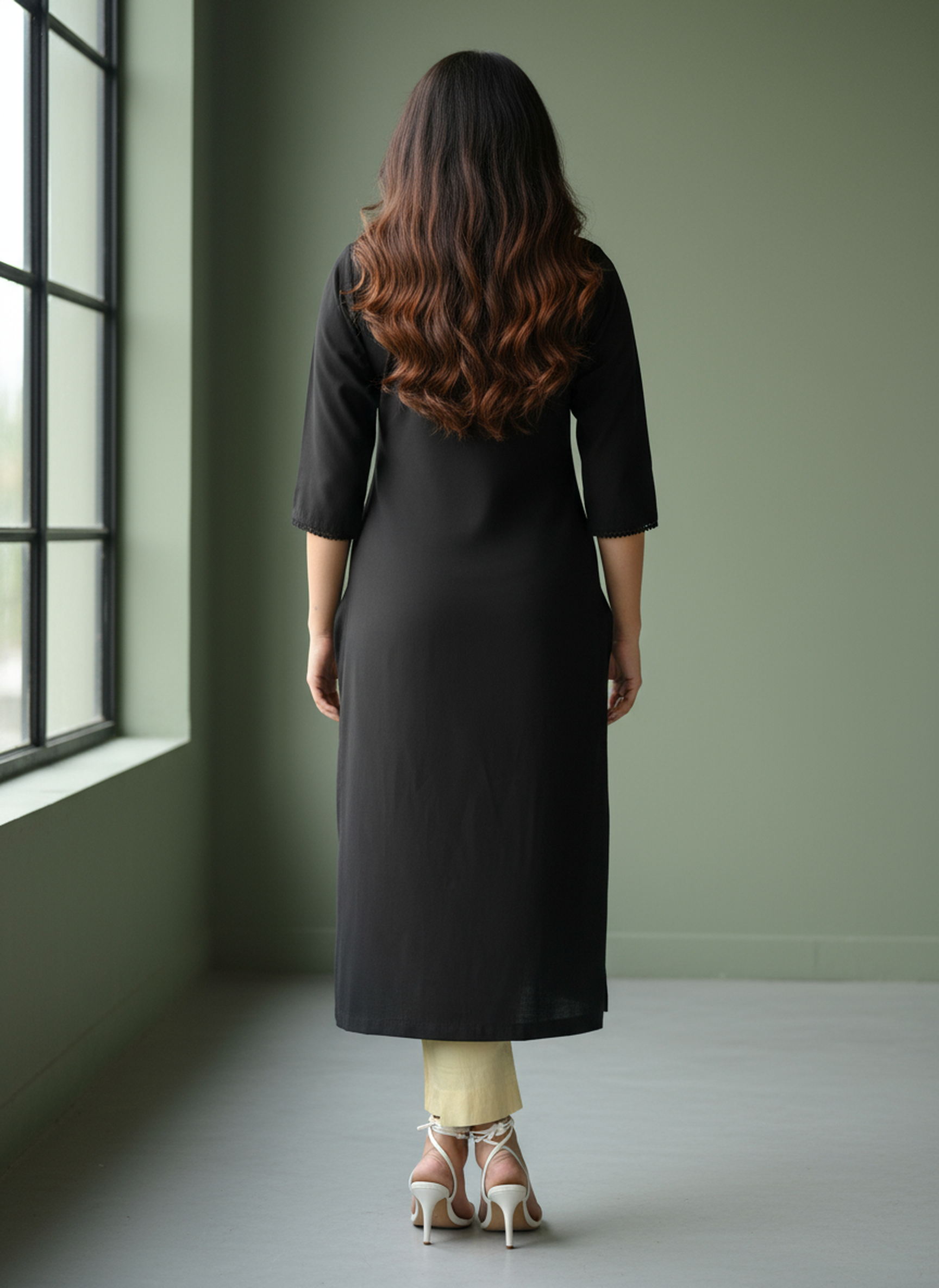 Viscose Silk Solid Kurta