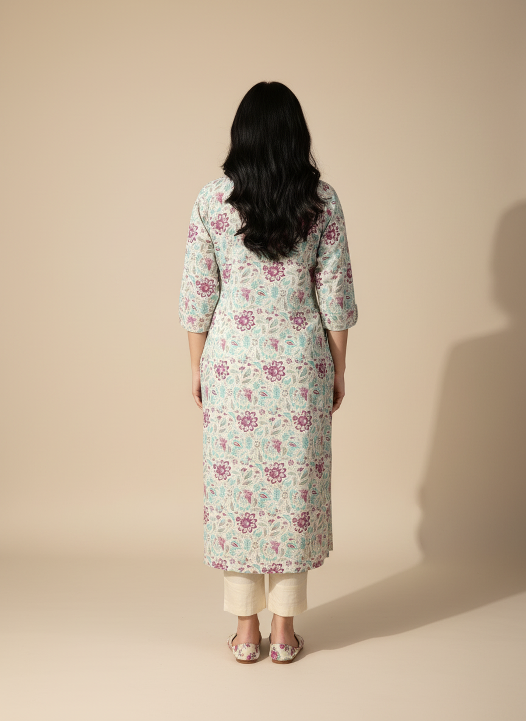 Cotton Printed Straight Kurta