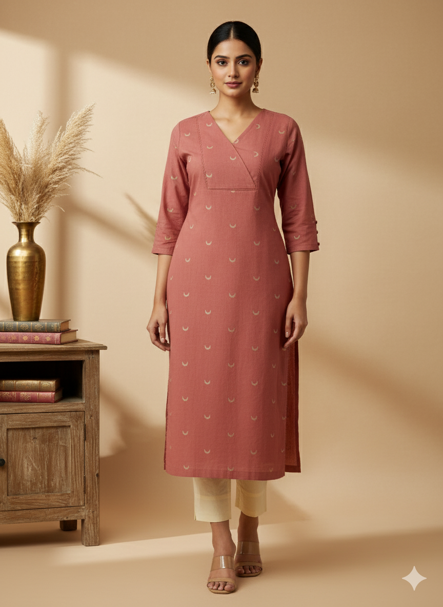 Handloom Cotton Straight Kurta