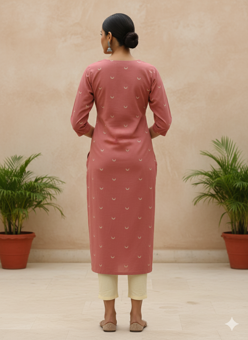 Handloom Cotton Straight Kurta