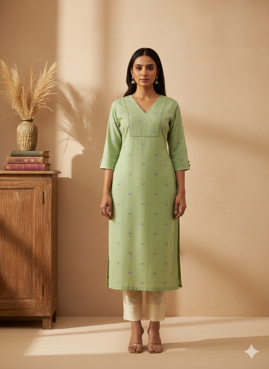 Handloom Cotton Straight Kurta