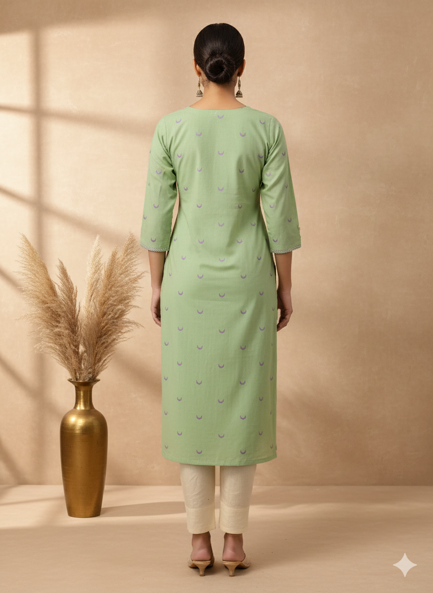 Handloom Cotton Straight Kurta