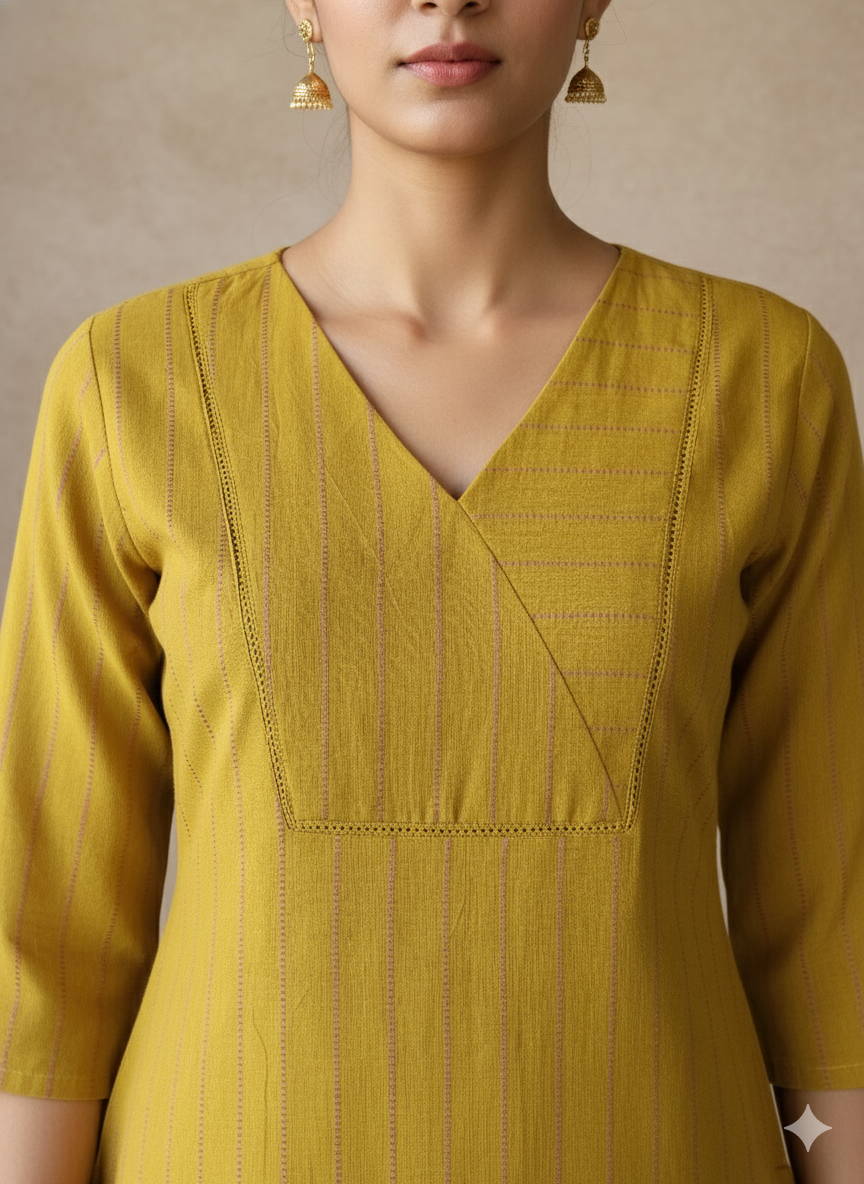 Handloom Cotton Straight Kurta