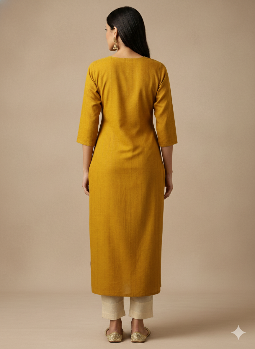 Handloom Cotton Straight Kurta