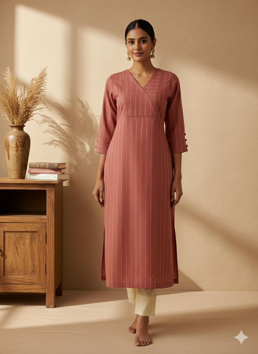 Handloom Cotton Straight Kurta