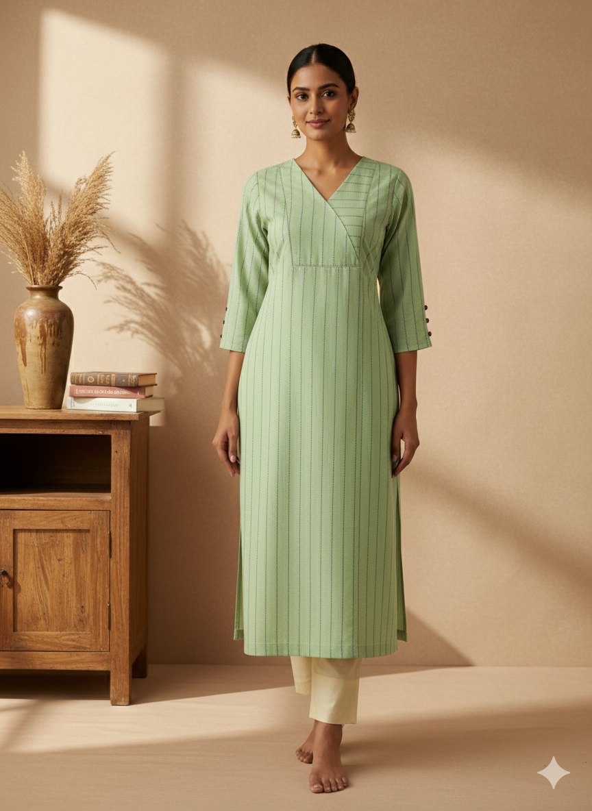 Handloom Cotton Straight Kurta