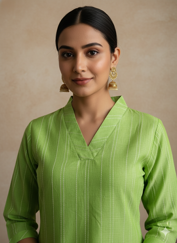 Handloom Cotton Straight Kurta