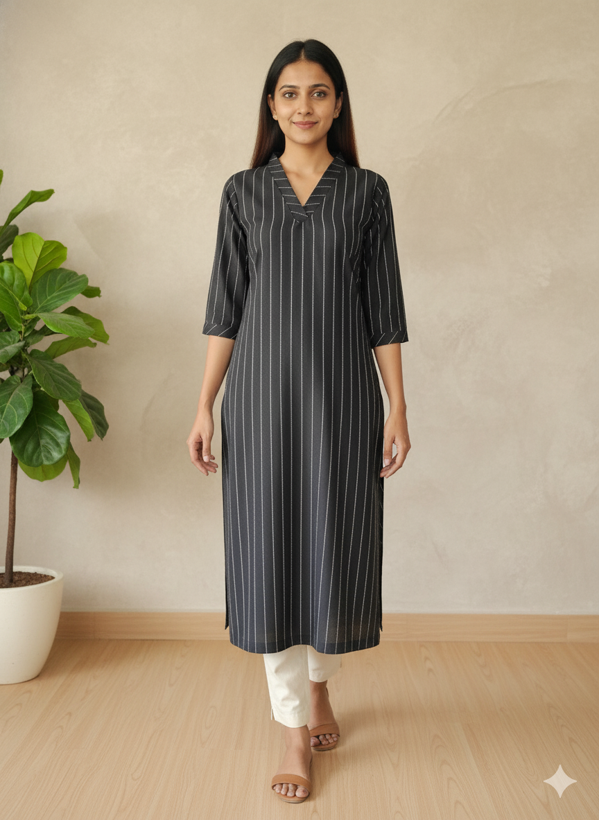 Handloom Cotton Straight Kurta