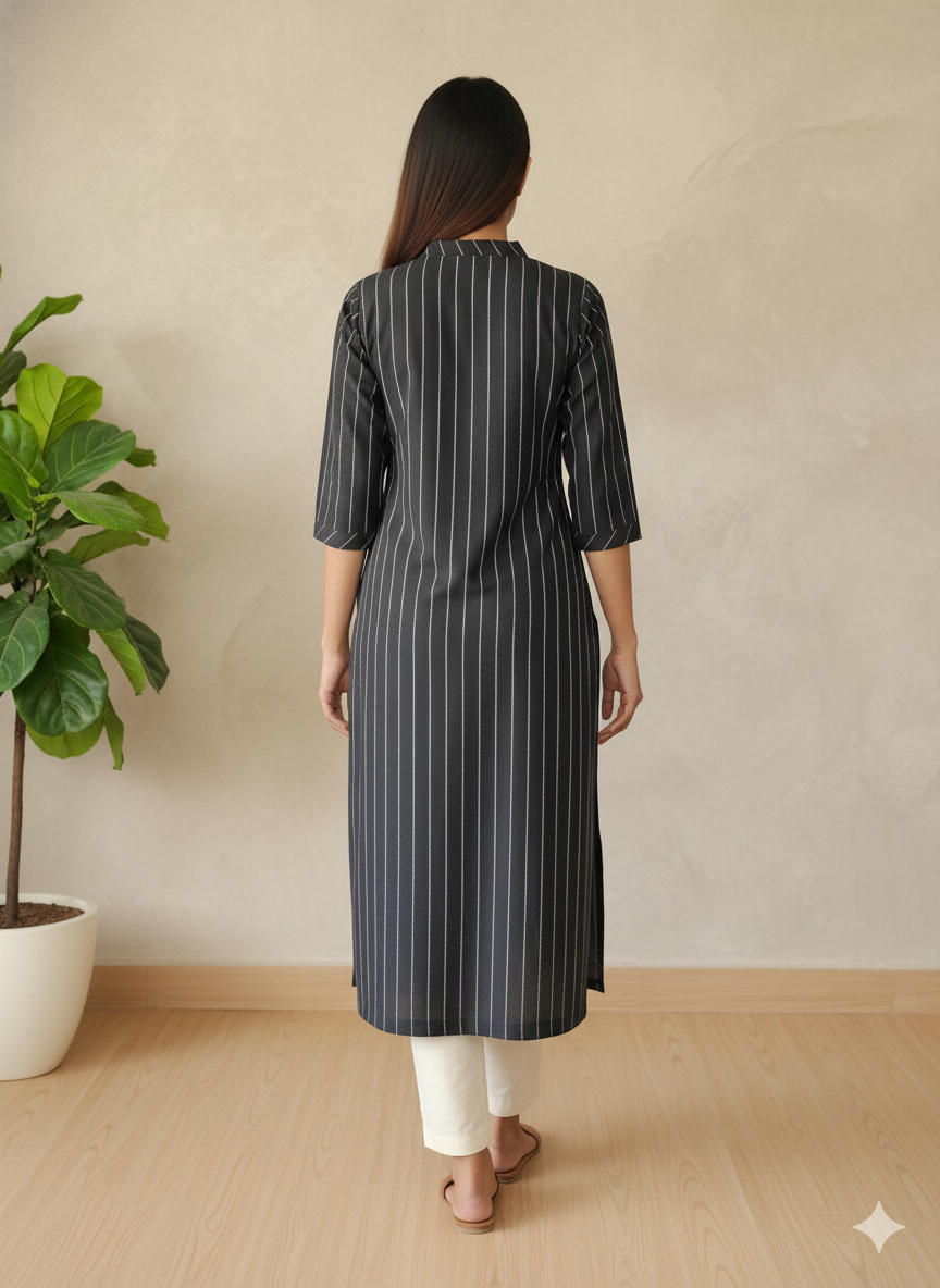 Handloom Cotton Straight Kurta