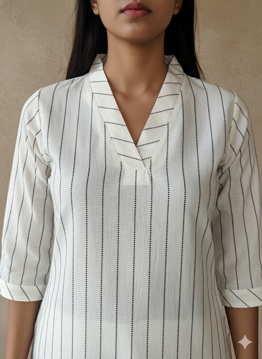 Handloom Cotton Straight Kurta