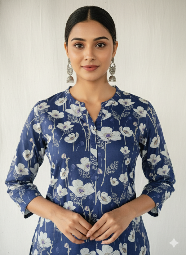 Organdy Cotton Straight Kurta