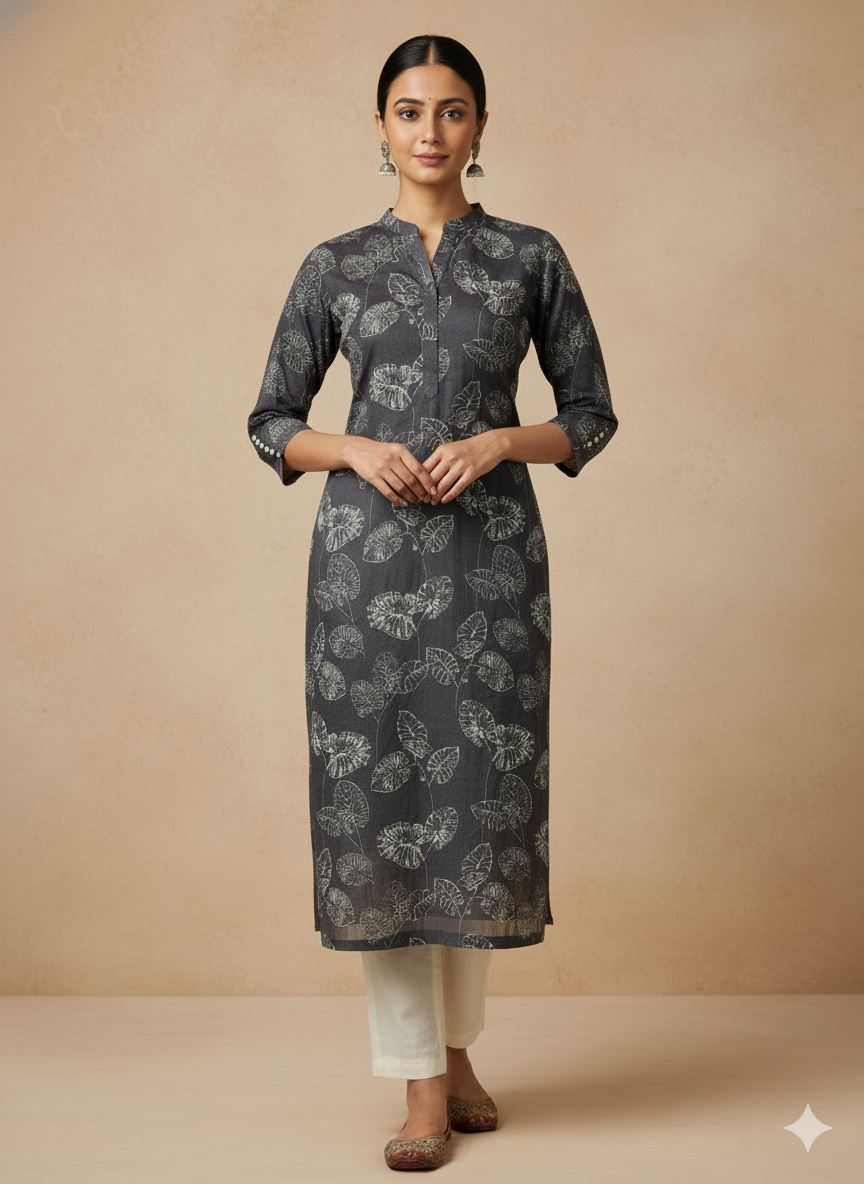 Organdy Cotton Straight Kurta