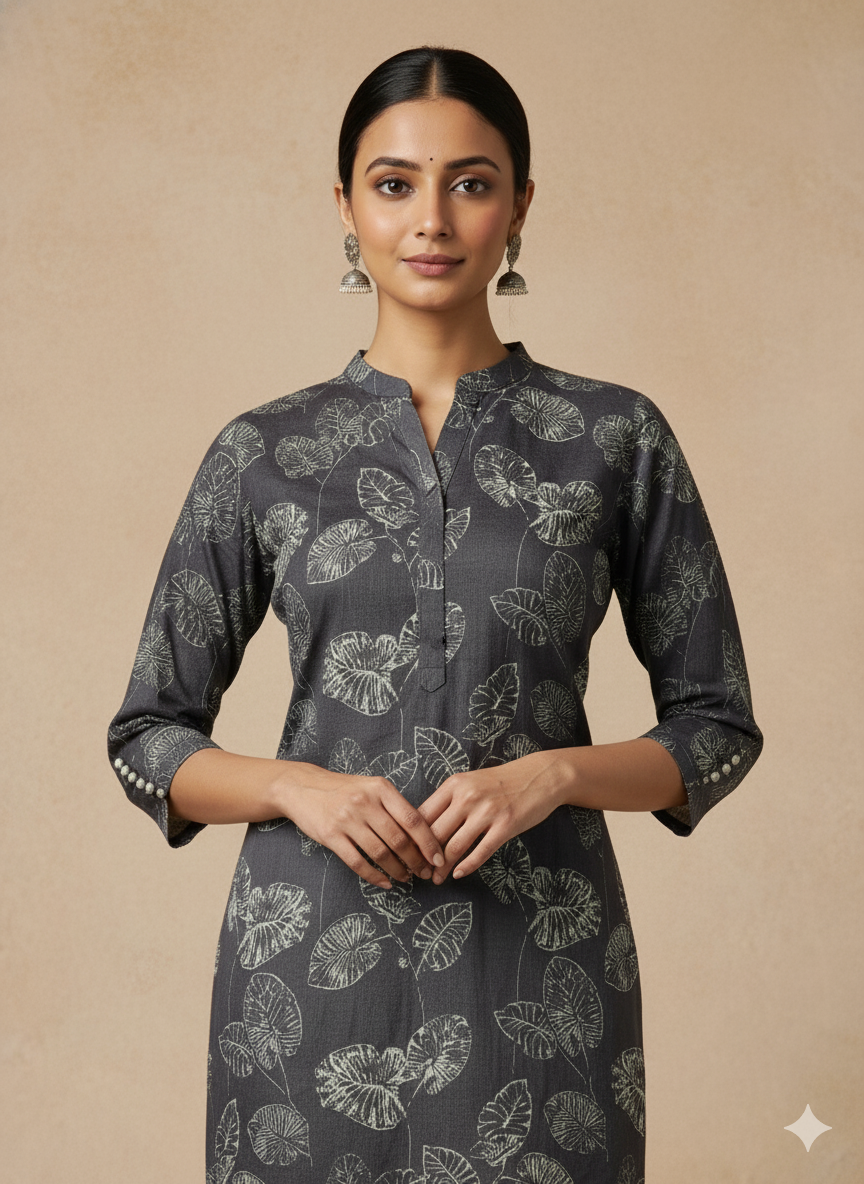 Organdy Cotton Straight Kurta