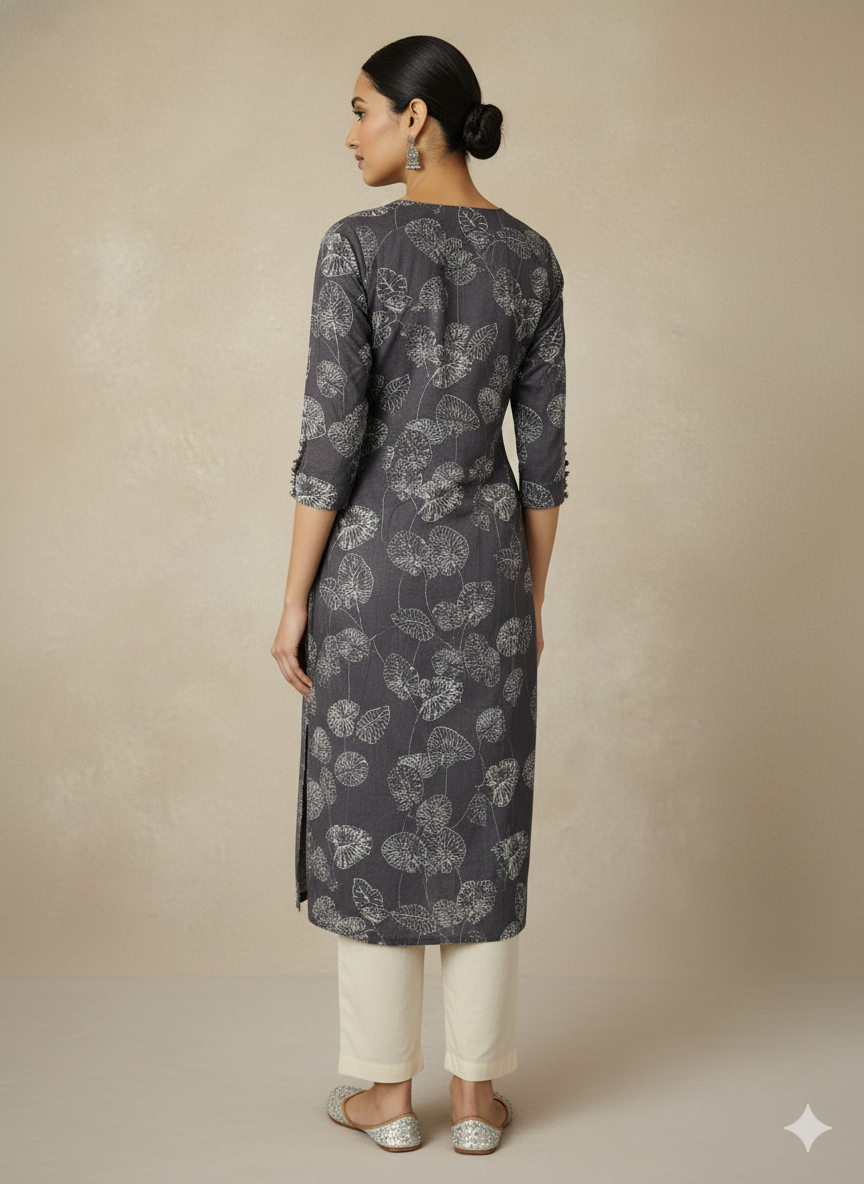 Organdy Cotton Straight Kurta