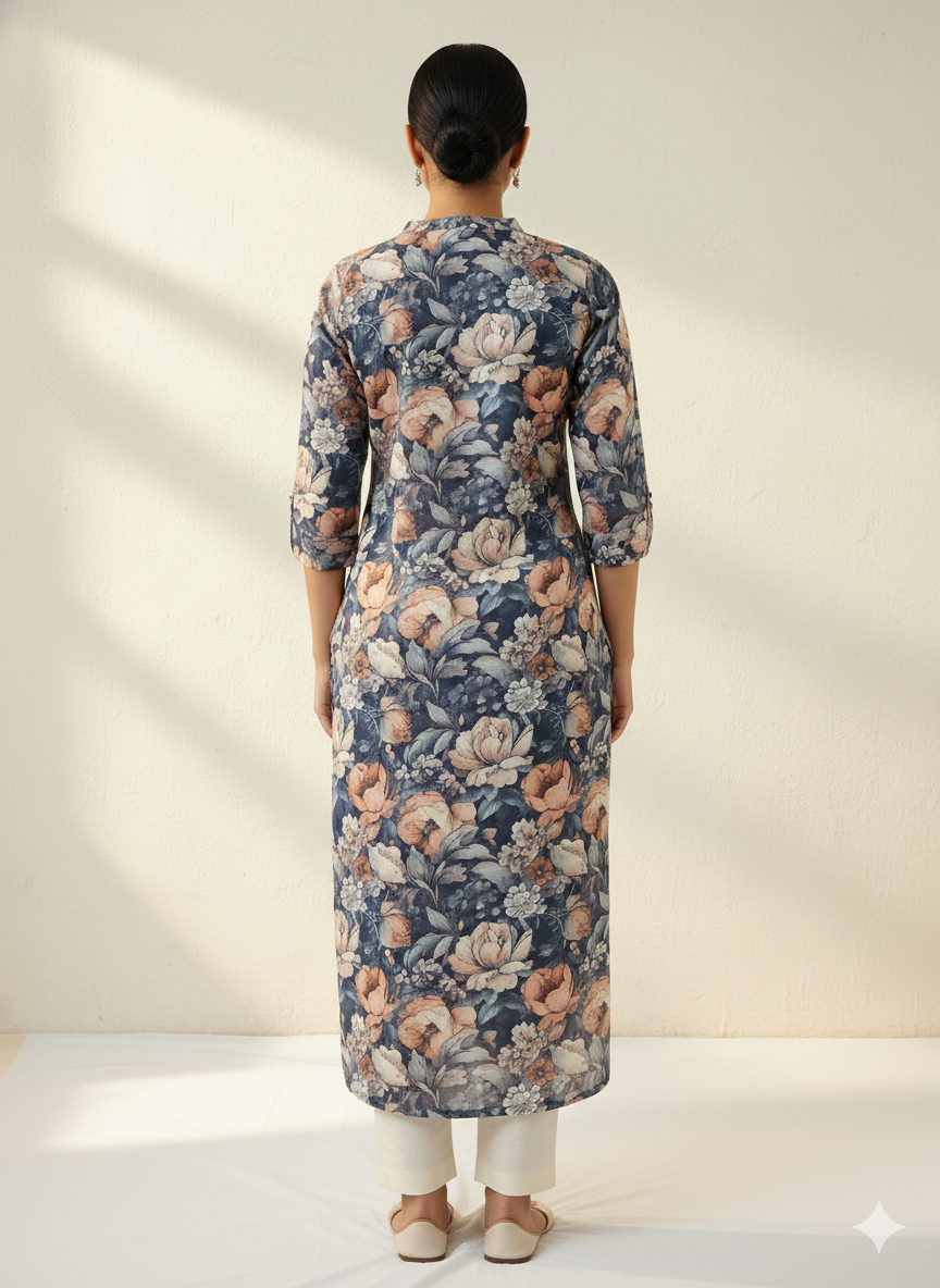 Organdy Cotton Straight Kurta