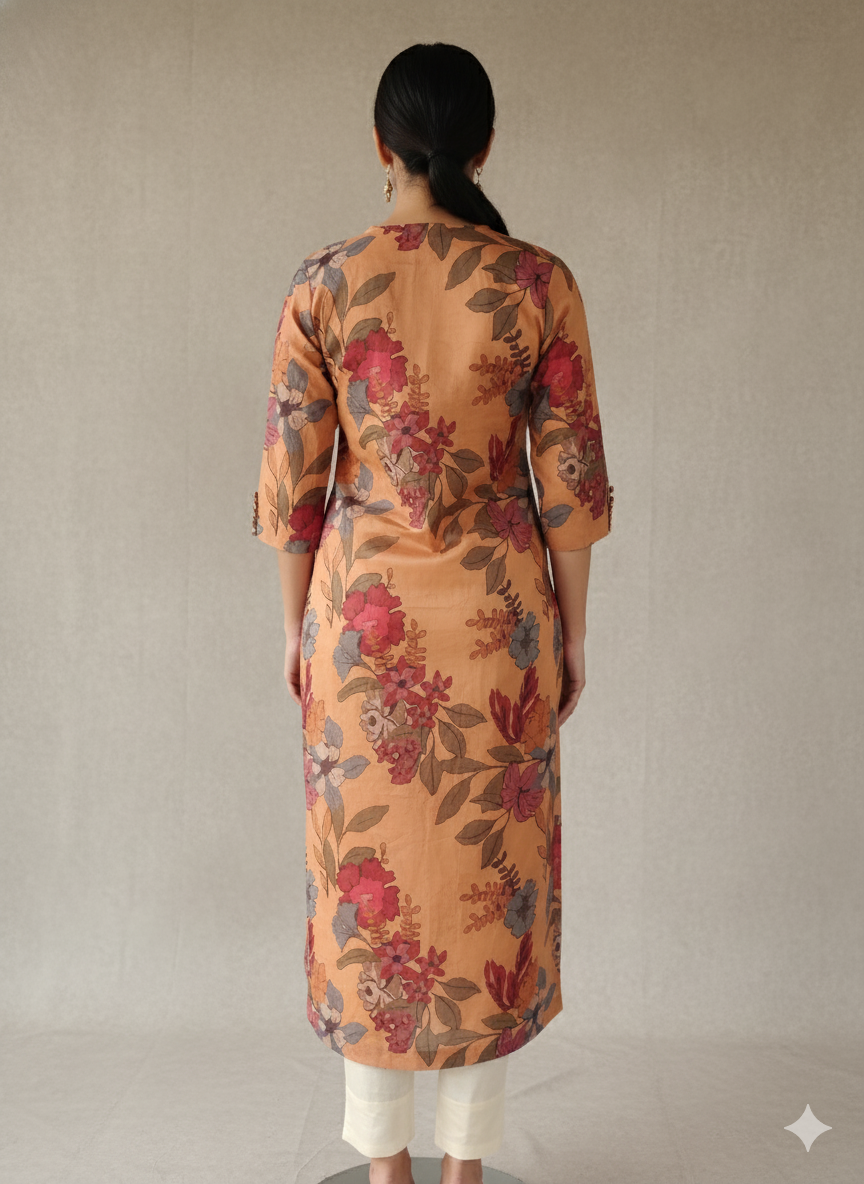 Organdy Cotton Straight Kurta