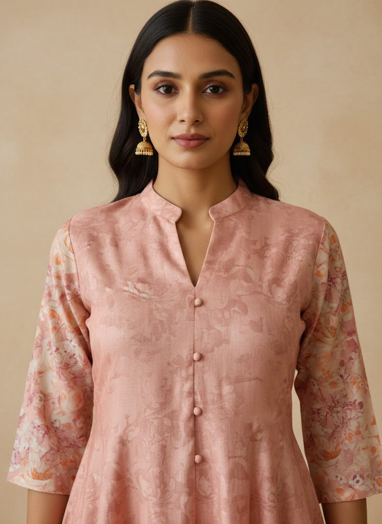 Cotton Printed A-line Kurta