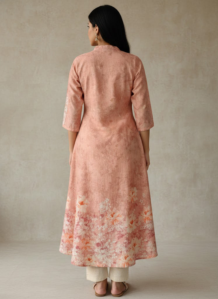 Cotton Printed A-line Kurta